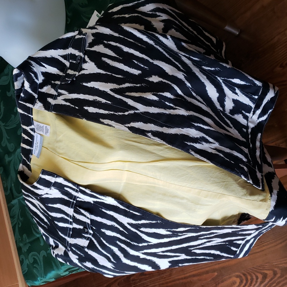 Zebra Patterned Jacket Alfred Dunner 12P - Picture 6 of 6